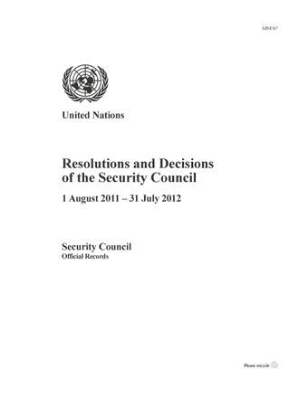 image of Membership of the Security Council in 2011 and 2012
