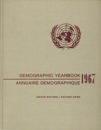 image of Nations Unies Annuaire Démographique 1967