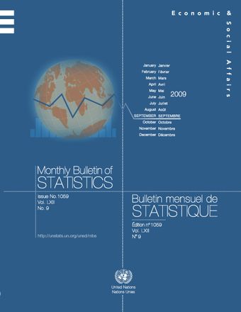 image of Monthly Bulletin of Statistics, September 2009