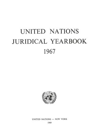 image of Legislative texts concerning the legal status of the United Nations and related inter-governmental organizations