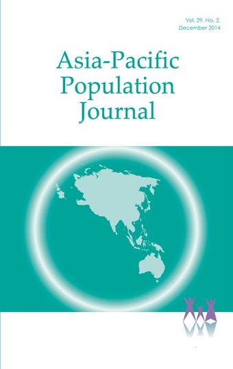 Asia-Pacific Population Journal, Vol. 29, No. 2, December 2014