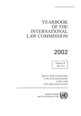 image of Yearbook of the International Law Commission 2002, Vol. II, Part 2