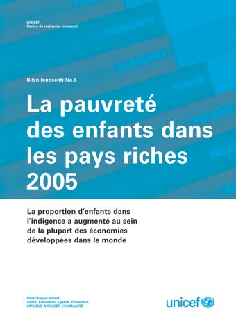 image of La Pauvreté des Enfants dans les Pays Riches 2005