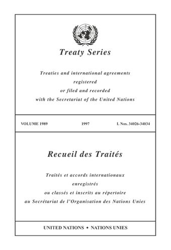 image of Treaty Series 1989
