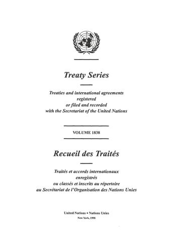 image of Treaty Series 1838