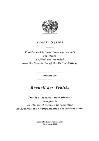 image of Treaty Series 2097