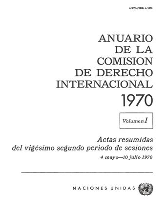 image of Actas resumidas del 22.° período de sesiones