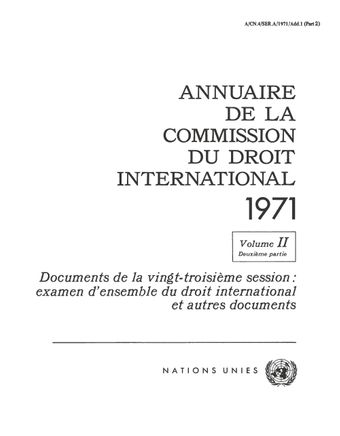 image of Répertoire des documents de la vingt-troisième session non reproduits dans le volume 2