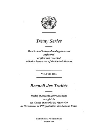 image of Recueil des Traités 2006