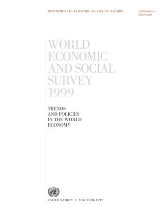 image of World Economic and Social Survey 1999