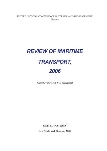 image of Review of Maritime Transport 2006