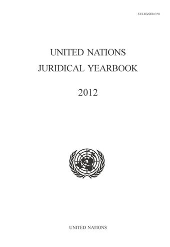image of United Nations Juridical Yearbook 2012