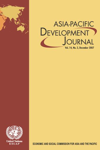 Asia-Pacific Development Journal Vol. 14, No. 2, December 2007