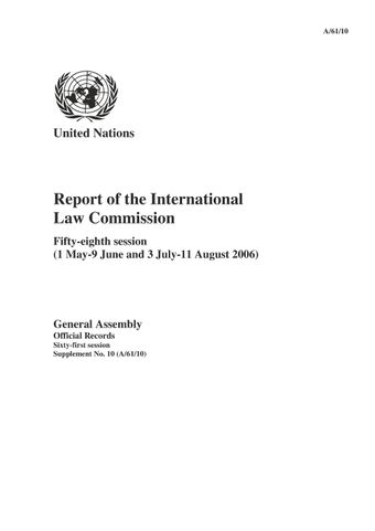 image of Report of the International Law Commission