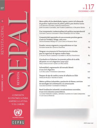 Revista de la CEPAL No. 117, Diciembre 2015