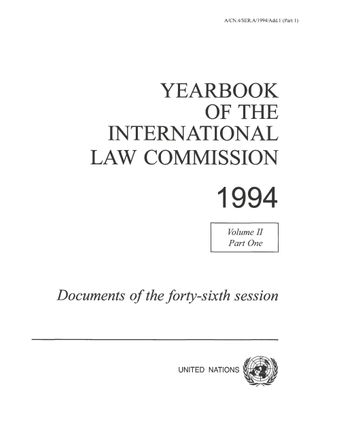 image of Yearbook of the International Law Commission 1994, Vol. II, Part 1