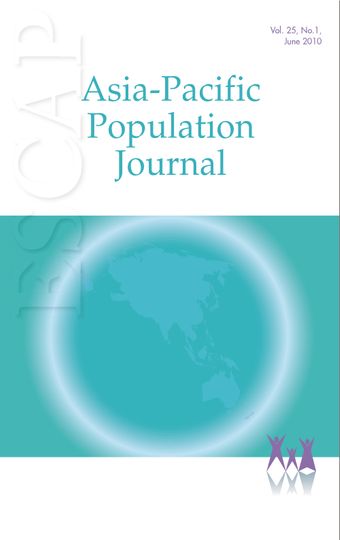 Asia-Pacific Population Journal, Vol. 25, No. 1, June 2010