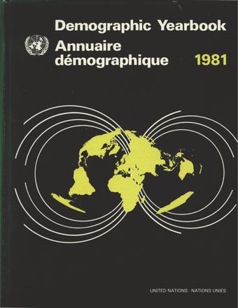 image of Special topics of the demographic yearbook series: 1948 - 1981