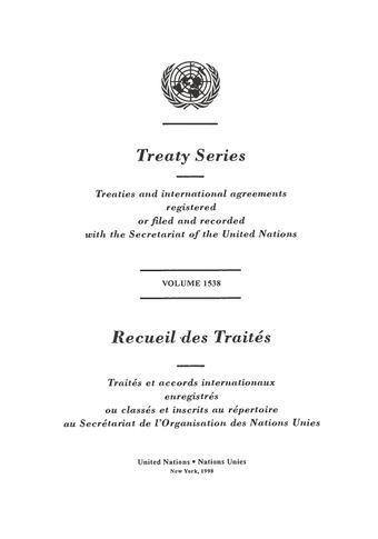 image of Treaty Series 1538