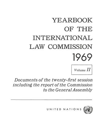 image of Yearbook of the International Law Commission 1969, Vol. II