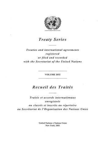image of Recueil des Traités 2032