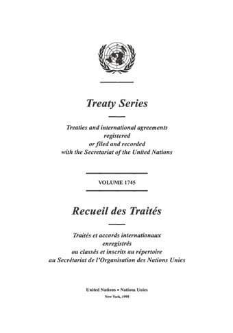 image of No. 27531. Convention relative aux droits de l'Enfant. Adoptée par l'Assemblée générale des Nations Unies le 20 Novembre 1989