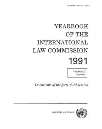 image of Yearbook of the International Law Commission 1991, Vol. II, Part 1