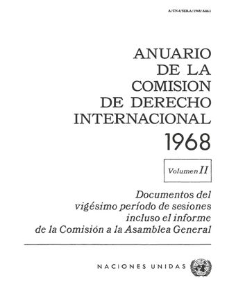image of Anuario de la Comisión de Derecho Internacional 1968, Vol. II