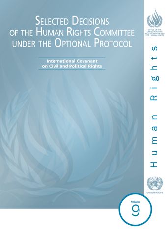 image of Selected Decisions of the Human Rights Committee under the Optional Protocol