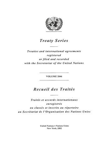 image of Recueil des Traités 2046