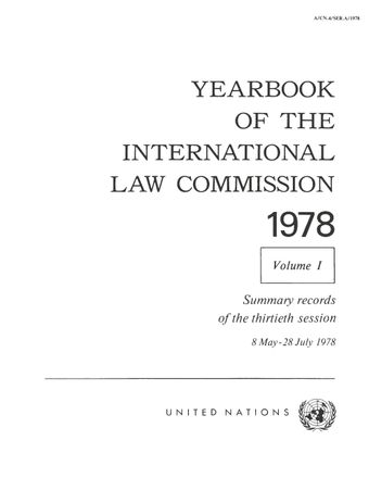 image of Yearbook of the International Law Commission 1978, Vol. I