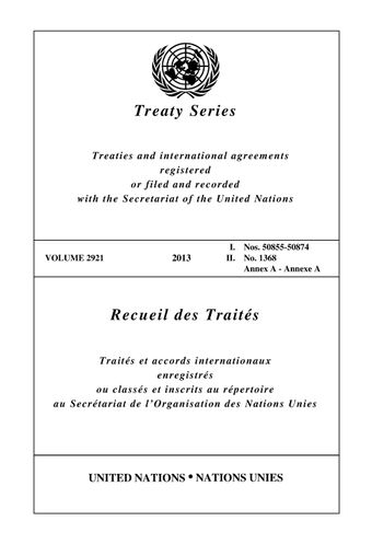 image of Recueil des Traités 2921