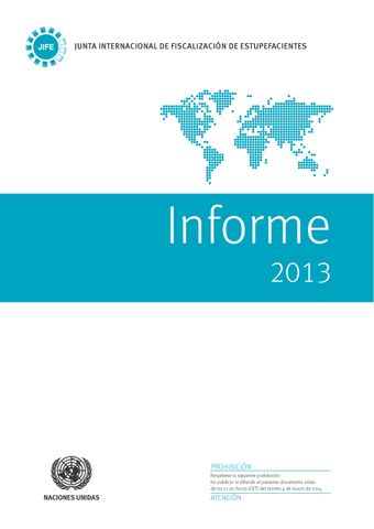 image of Informe de la Junta Internacional de Fiscalización de Estupefacientes correspondiente a 2013