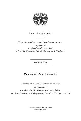 image of Recueil des Traités 2791