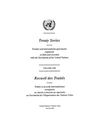 image of Treaty Series 1939