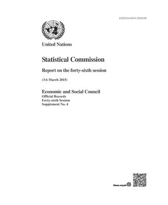 image of Report of the Statistical Commission on the Forty-sixth Session (3-6 March 2015)