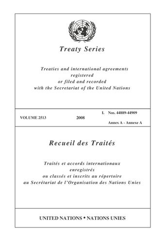 image of Treaty Series 2513