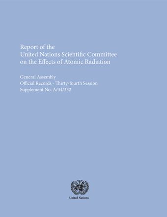 image of Report of the United Nations Scientific Committee on the Effects of Atomic Radiation (UNSCEAR) 1979
