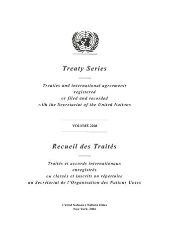 image of Treaty Series 2208