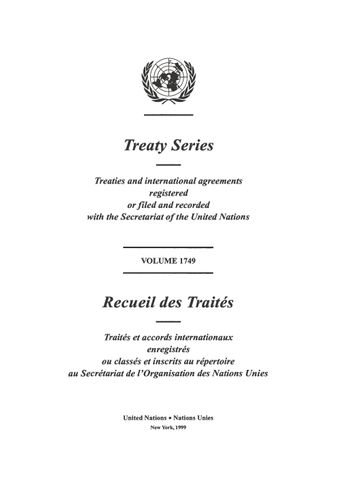 image of Treaty Series 1749
