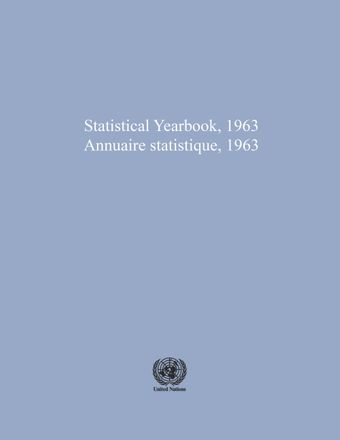image of Statistical Yearbook 1963: Fifteenth Issue