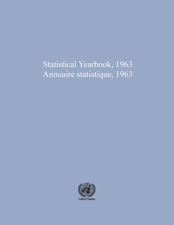 image of Statistical Yearbook 1963, Fifteenth Issue