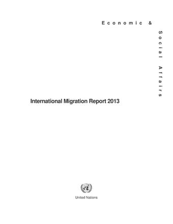image of International Migration Report 2013