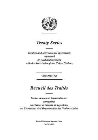 image of Treaty Series 1765