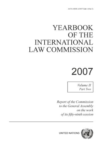 image of Summary of the work of the commission at its fifty-ninth session