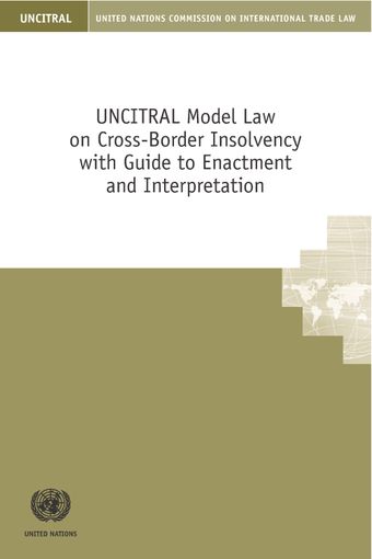 image of UNCITRAL model law on cross-border insolvency with guide to enactment and interpretation