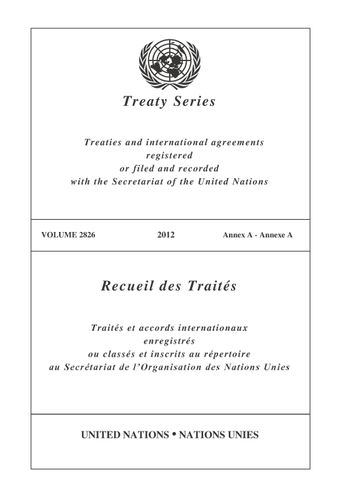 image of Recueil des Traités 2826