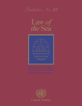 Law of the Sea Bulletin, No. 89