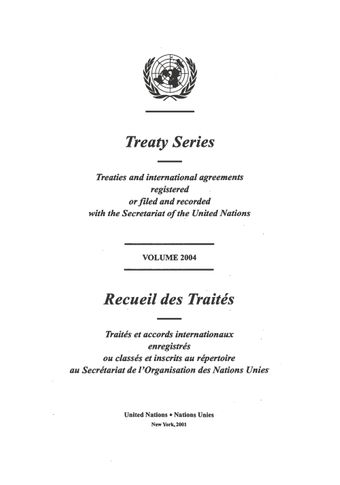 image of No. 33757. Convention on the Prohibition of the Development, Production, Stockpiling and Use of Chemical Weapons and on their Destruction. Opened for signature at Paris on 13 January 1993
