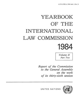 image of Yearbook of the International Law Commission 1984, Vol. II, Part 2